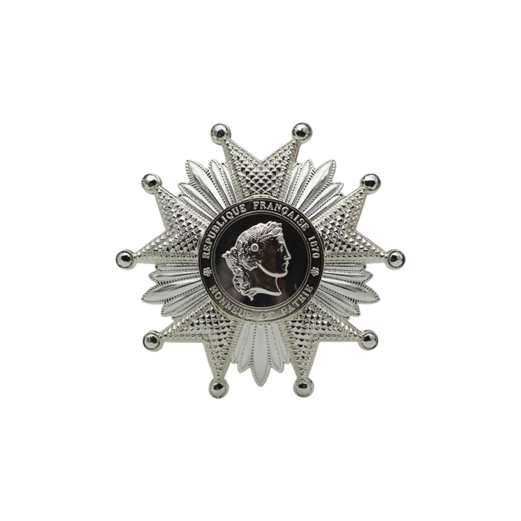 French Legion of Honor Breast Star in Silver Reproduction