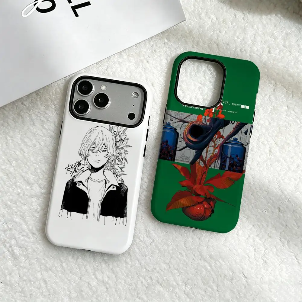 Funda de Teléfono con Diseño de Dibujos Animados F-fool Night, Carcasa de Lujo con Película Protectora para iPhone 17 16e 16 15 14 13 12 Pro Max Plus XS