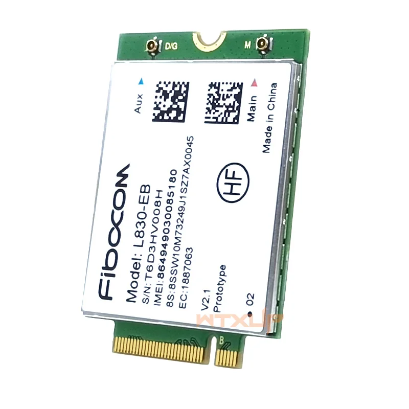 L830-EB LTE 4G módulo sem fio 4G WWAN Cartão para THINKPAD X380 T480s T480 X280 T580 L580 L480 S1 gen 4