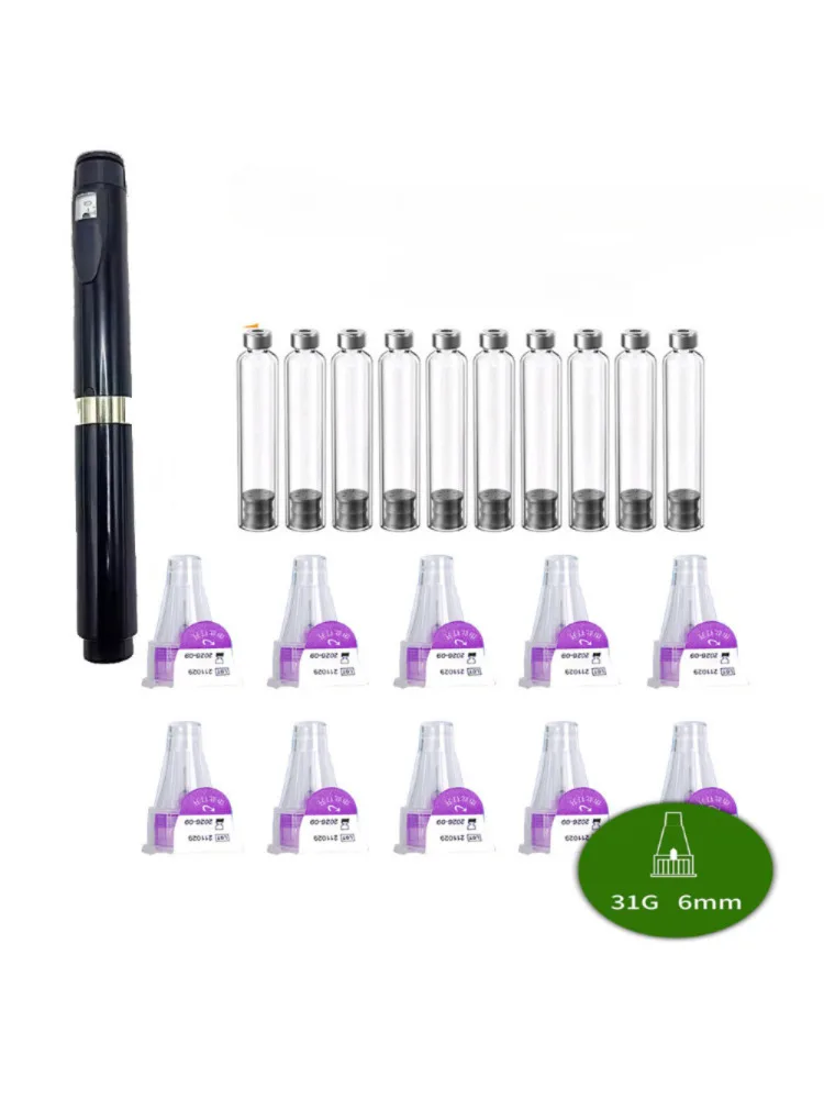 1 set Magische Pen met 3 ml Lege Cassette Cartridge Steriele Individuele Verpakt Tattoo Insuline Injectie Pen Kit Voor Lilly Insuline - afbeelding 2