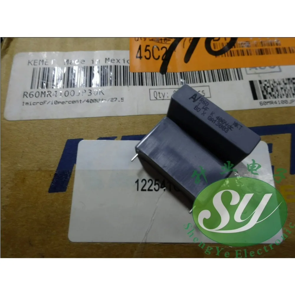 

5PCS AV R60 MKT 1.0uf/400V 1uf 1u0f 105 brand new 28mm film capacitor