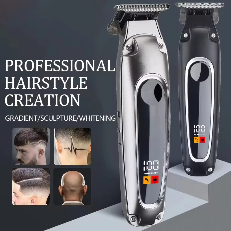 Kemei KM-2261 Electric Hair Clipper USB Rechargeable Cordless Beard Trimmer Men Powerful Hair Clipper Trimming Tool