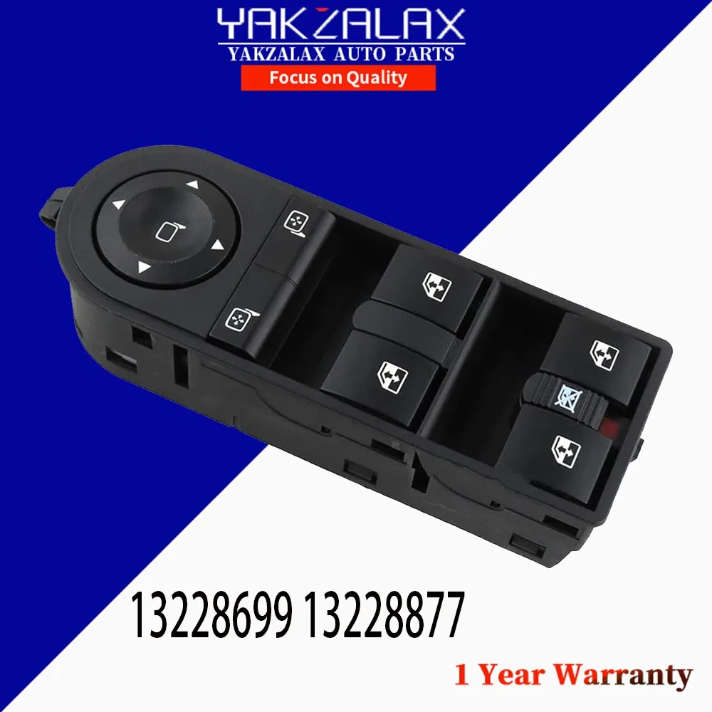 Electric Power Master Window Lifter Control Switch Regulator Button 13228699 for Opel Vauxhall Zafira Astra H Car Accessories