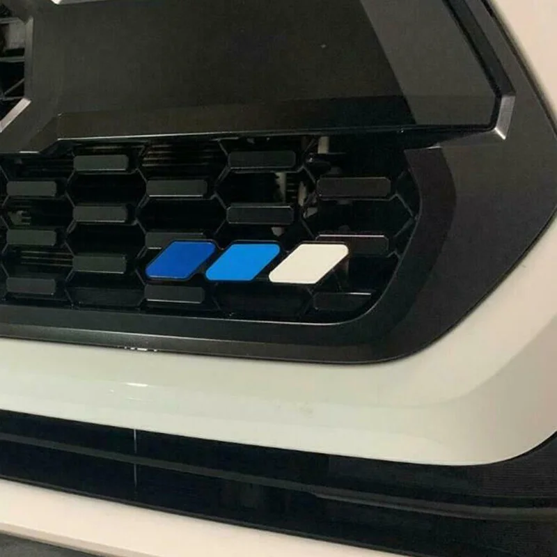 3 kleuren Grille Badge Emblem Voor Toyota Tacoma Tundra 4 Runner TRD Highlande Rav4 CHR Strip Luchtinlaat Auto accessoires