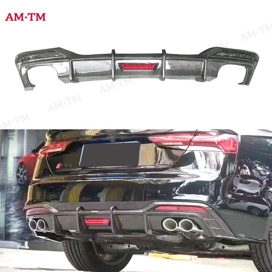 Carbon Fiber For Audi A5 S5 B10 2020+ Back lip Car Rear Bumper Lip Diffuser Spoiler Parts Upgrade Body kit