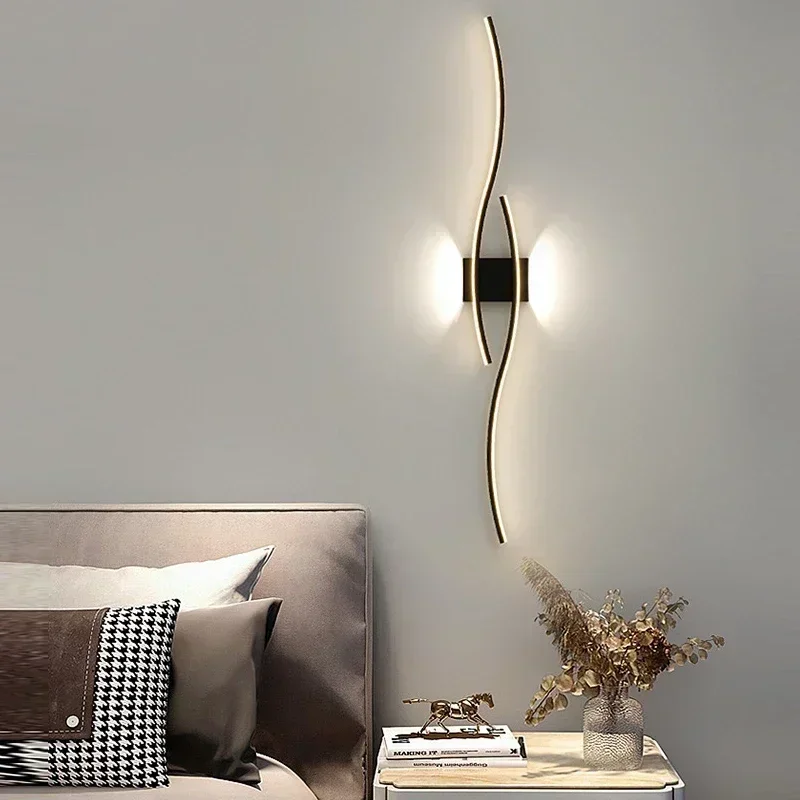 Modern LED Wall Lights Lamps For Bedroom Bedside Indoor White Sconces Corridor Aisle Interior Lighting Home