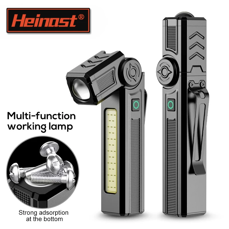 Multi-functional Portable Work Light Rotating Work Light Lighting Magnetic Repair Light USB Charging Repair Light Super Bright