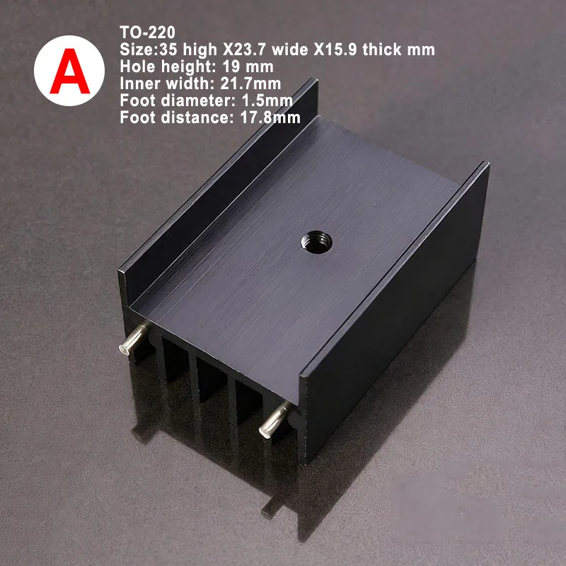 5 Pieces Aluminum Radiator For OP AMP TO-302 TO-39 TO-99 TO-220 TO-3 DIP8  TO-3P TO-247 Opamp IC Heat Sink HiFi DIY Radiators