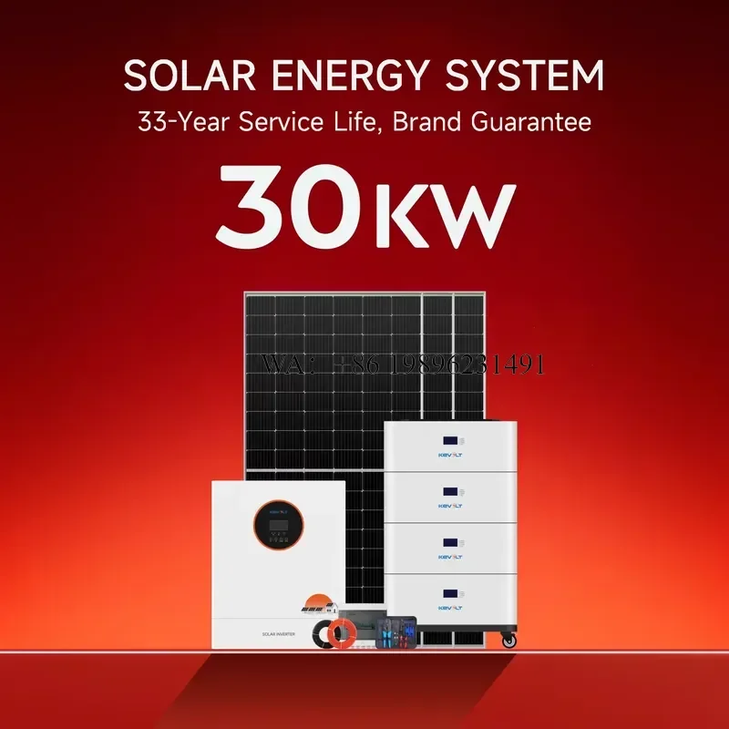 10kW 20kW 30kW All in One Solar Power System Solar Panels With Battery and Inverter Kit Complete Solar Energy System for Home