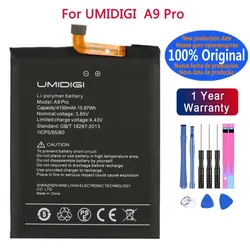2024 Years 4150mAh Original A 9 PRO Battery For UMI Umidigi A9 PRO A9PRO High Quality Mobile Phone Batteries + Tools In Stock