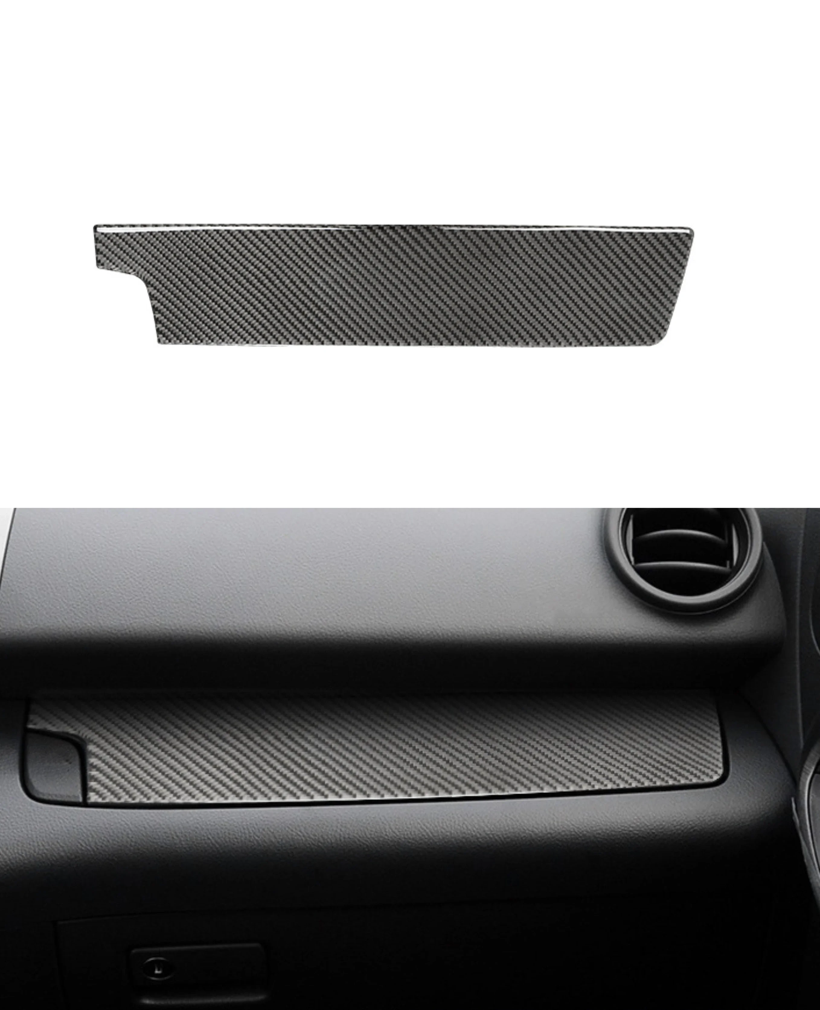 For Toyota Rav4 RAV 4 2006 2007 2008 2009 2010 2011 2012 Carbon Fiber Car Center Control Copilot Dashboard Panel Cover Trim