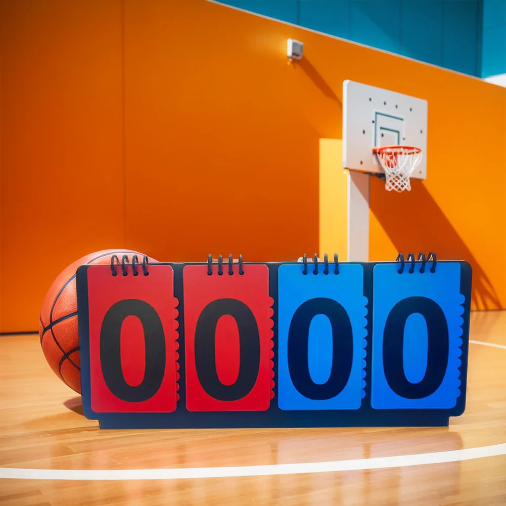 Marcador Manual con Tarjetas de Puntuación para Baloncesto, Fútbol, Voleibol, Tenis y Otros Deportes