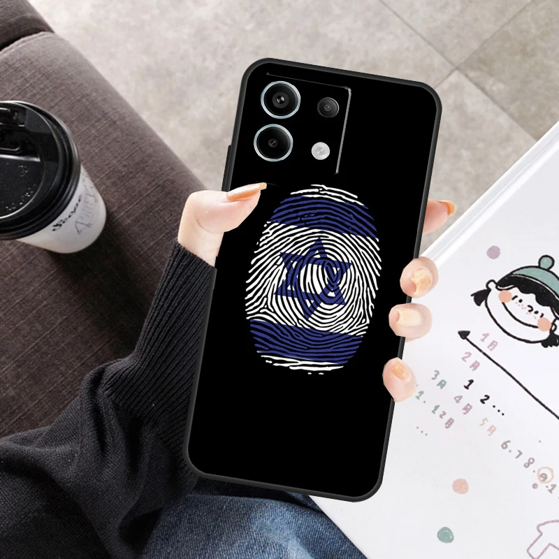 إسرائيل العلم غطاء ل Xiaomi Redmi ملاحظة 14 13 9 10 11 12 برو 10S 11S 12S حالة ل Redmi 14C 10C 12C 13C