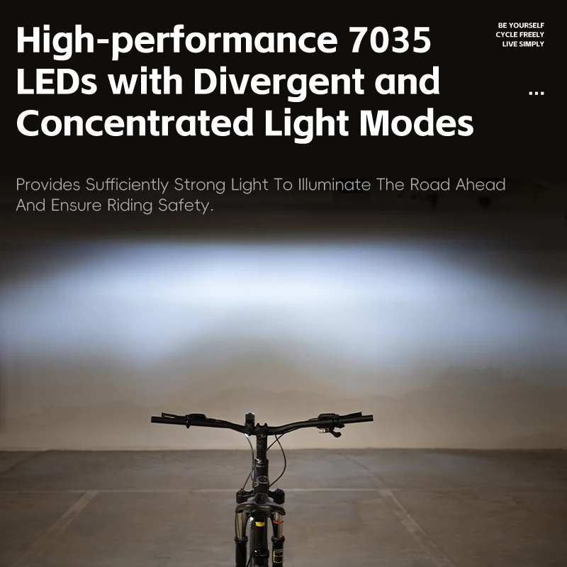 WEST BIKING 400LM Light-Sensing Bike Headlight Waterproof High Brightness Bicycle Front Light Type-C Charging Cycling Flashlight