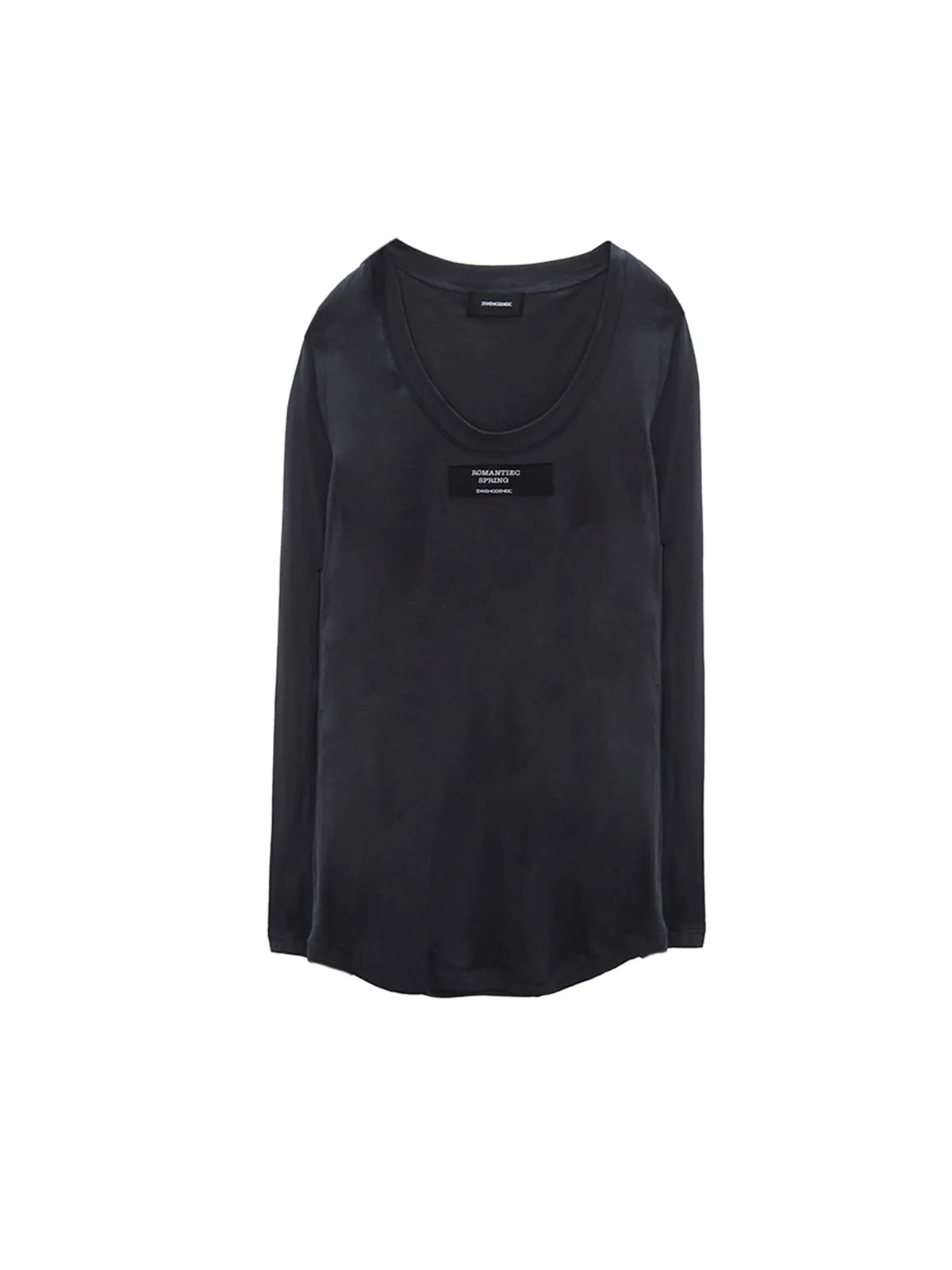 

Новая круглая футболка с длинным рукавом и принтом от бренда GoGoBuyer, модный повседневный топ из смесового хлопка для женщин.