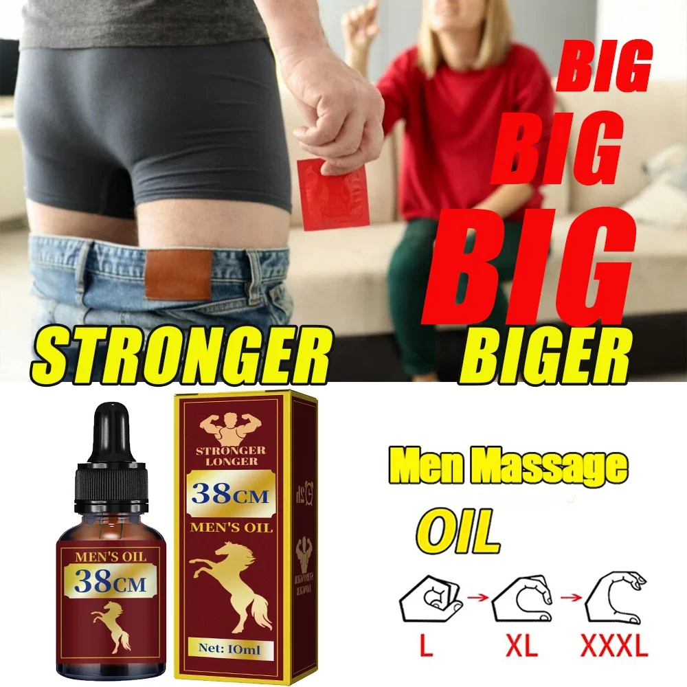 Penis Erectile Enlargement Oil for Men Growth Thickening Cock Erection Enhance Products Accelerates Male Penile Bigger Oil