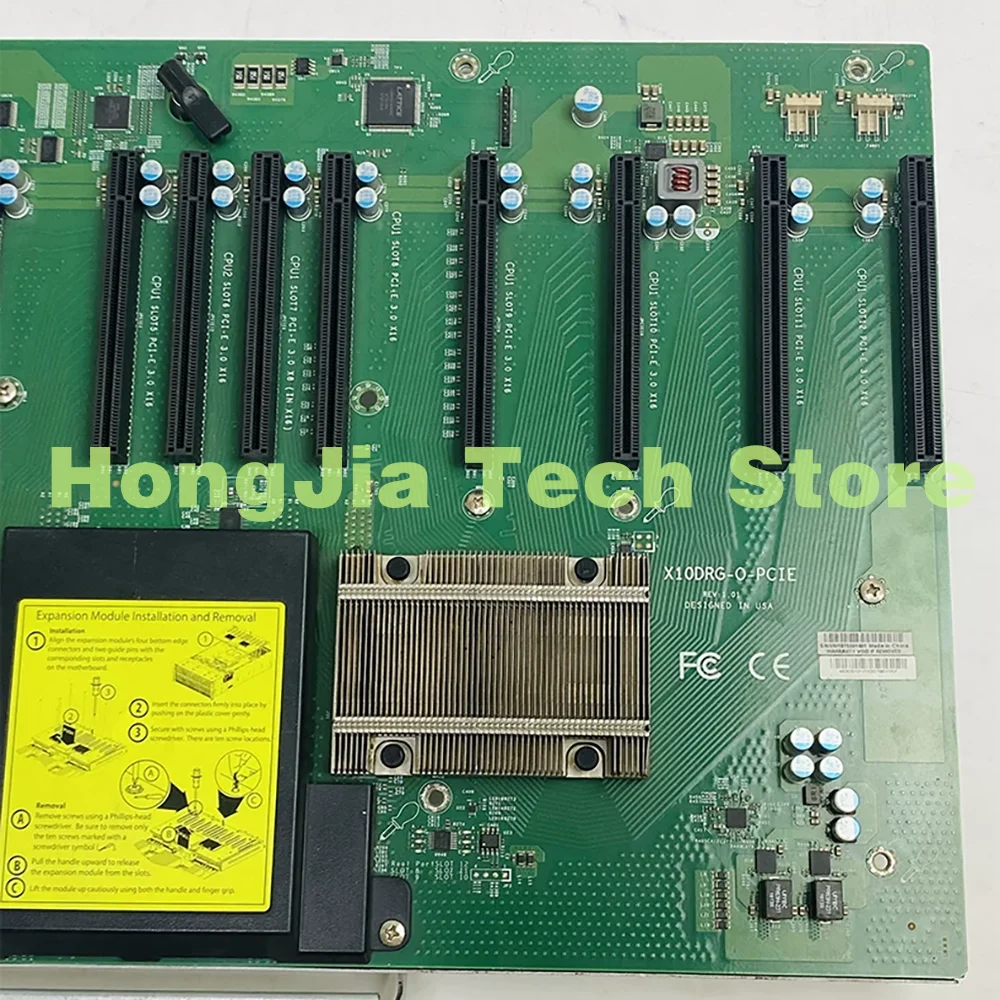X10DRG-O-PCIE expansion board 10x dual width GPU PCI-E 3.0x8