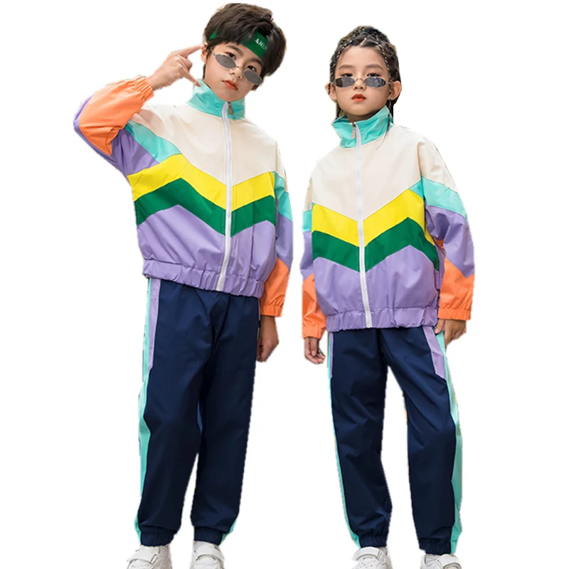 

Korean Kids Spring Autumn Clothes Set Boy Girl School Uniform Wear Turtleneck Jacket Pants 2 Piece Suit For Age 5 6 7 8 9 10 11Y