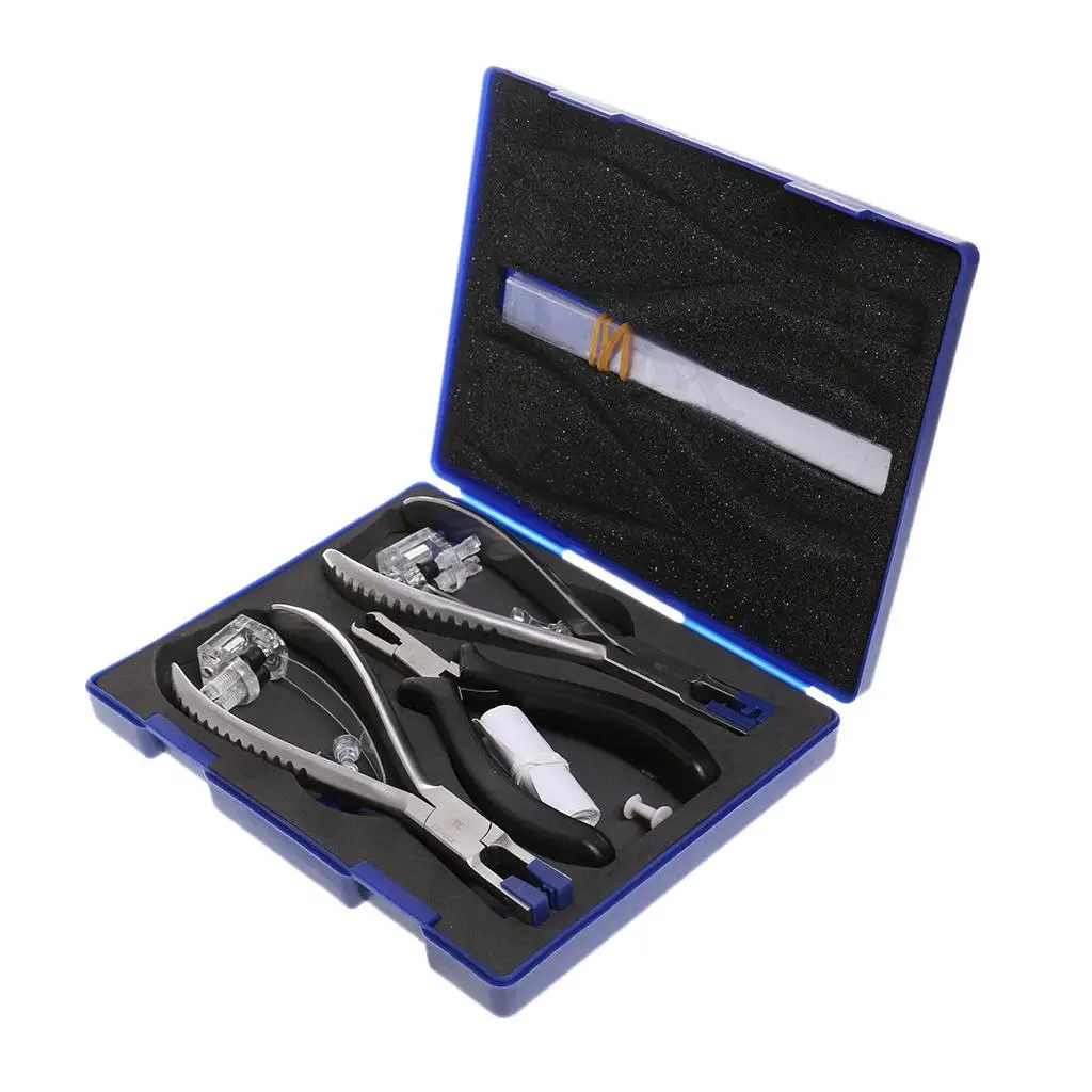 

Professional Glasses Pliers Set Stainless Steel Rimless Frame Repair Tools Blue Color for Eyeglass Maintenance