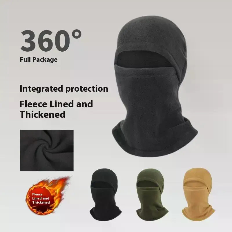 1Pair Winter Cycling Mask Thermal Windproof Balaclava Ski Mask Men Women Warm Polar-fleece Outdoor Sport Motorcycle Face Mask