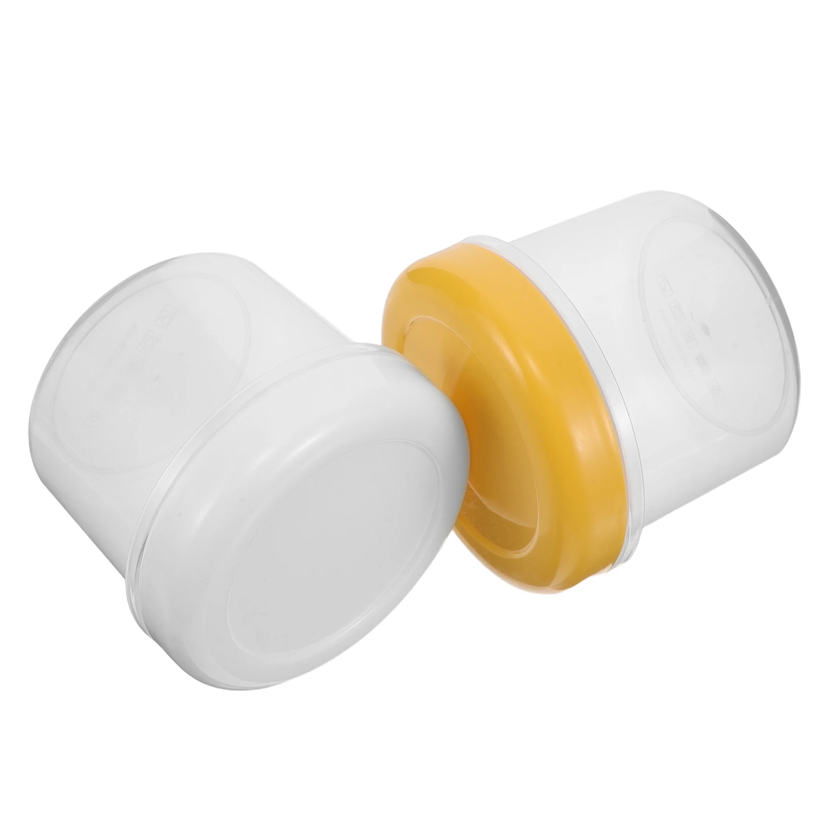 

2Pcs Preserving Freshness Semi-Transparent Kitchen Storage Boxes Hinged Lids Compact Spice Containers Leakproof Seasoning