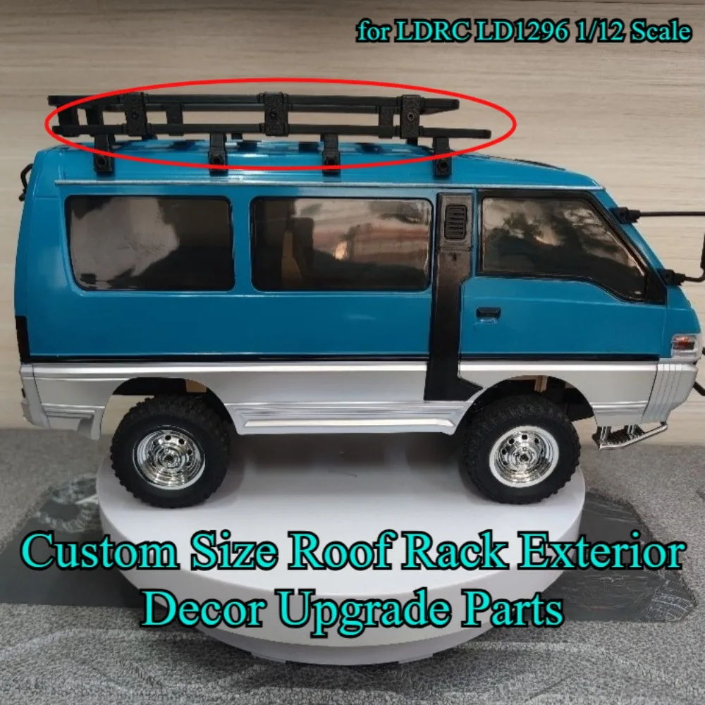Roof Rack Custom Size Exterior Decor Upgrade Part for LDRC LD1296 1/12 Scale RC Car Simulation Mod Spare Replacement Accessories