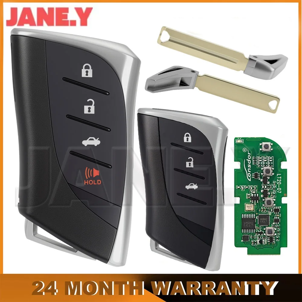 Smart Remote Key Car Lonsdor LT20-07EN For Lexus RX ES300h ES200 LS500 LS500H 0440433.58/434.42MHz 312/314.3Mhz 8A AA A9 BA Chip