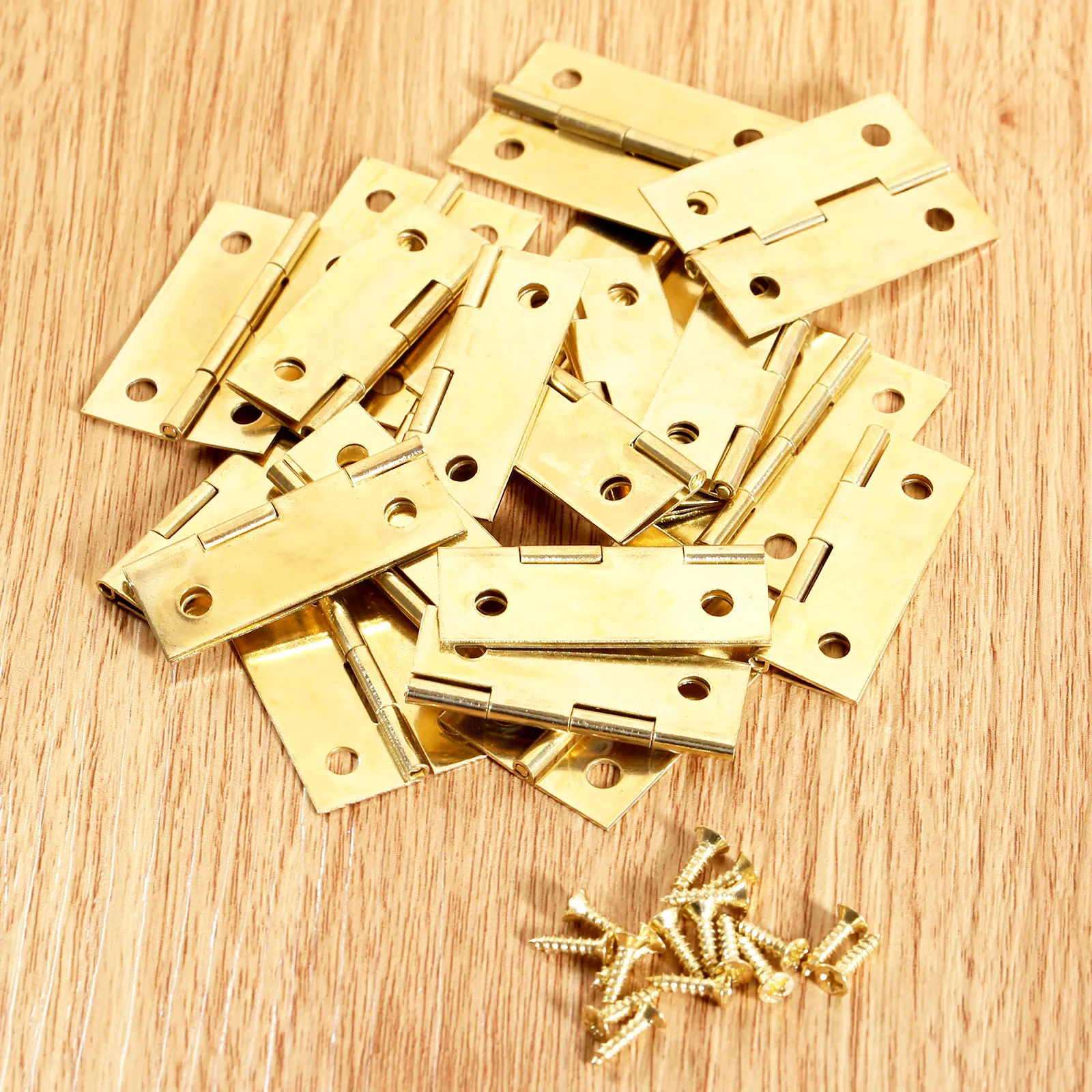 40pcs 32*21mm Bronze/gold Cabinet Hinges with 160pcs Screws Furniture Wooden Gift Boxes Decorative Door Hinge Furniture Fittings