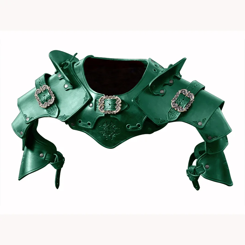 Middeleeuwse Romeinse gladiator krijger PU lederen schouderpantser Pauldrons Viking ridder Samurai cosplay kostuum Steampunk accessoire