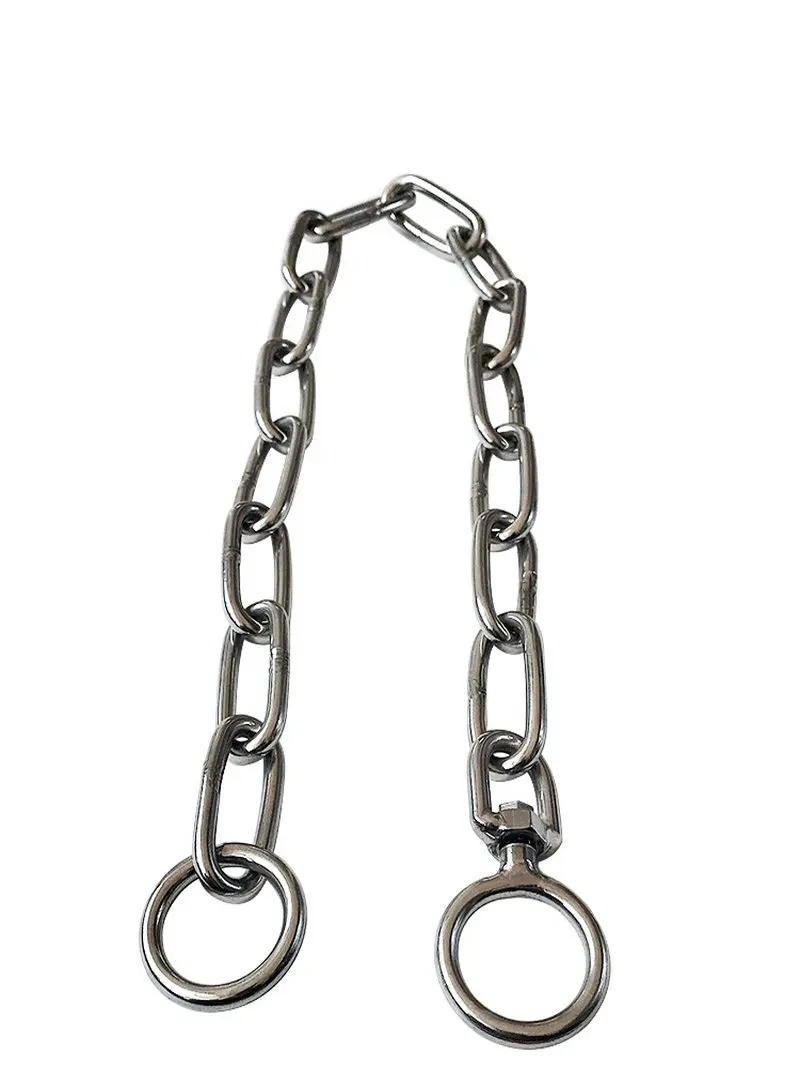 HQ SD01 High Quality Stainless Steel 304 P Chain No Knot 360 Degree Swivel Dog Leash Collar 10 Sizes