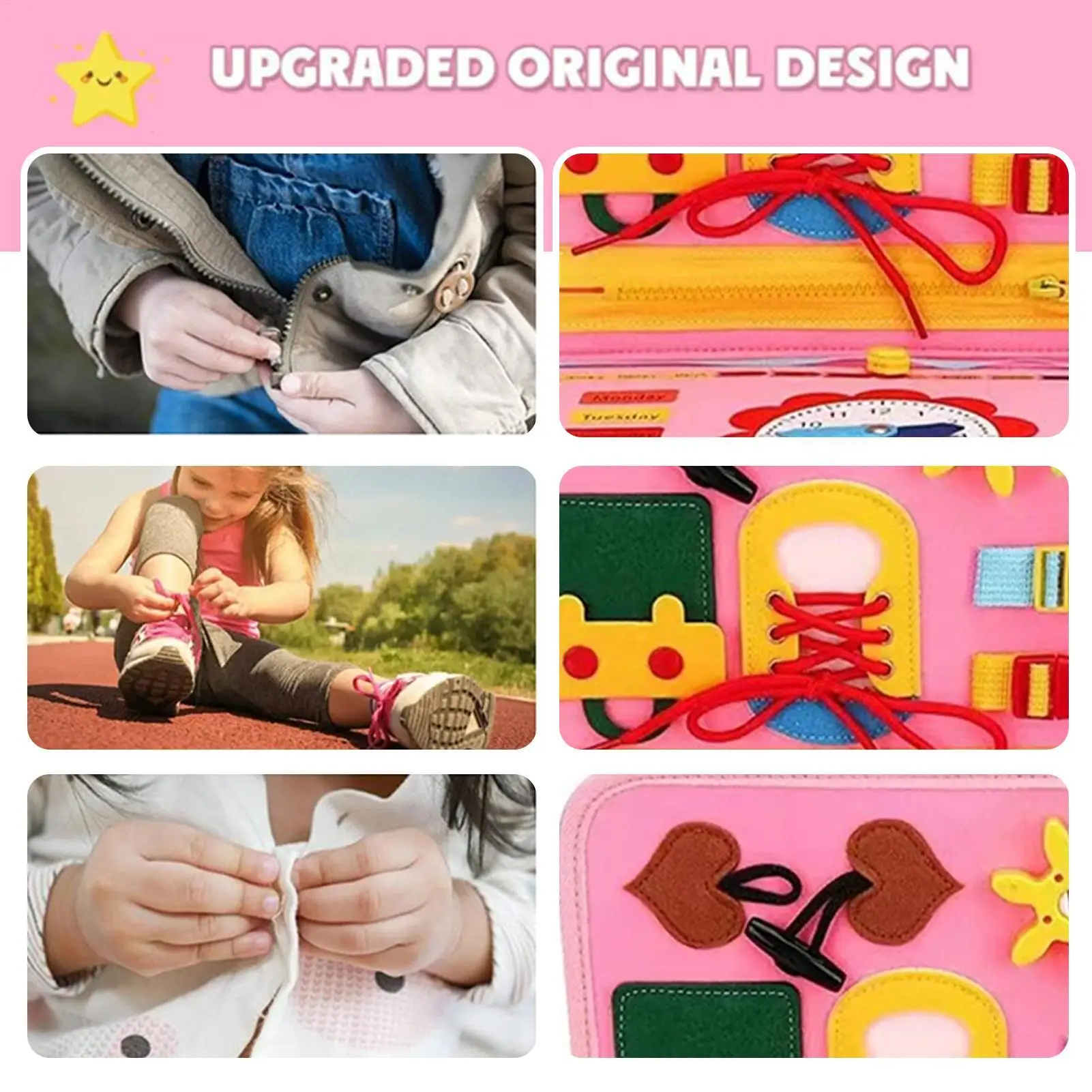 Zintuiglijk bord Educatieve activiteiten voor kinderen Educatief speelgoed voor fijne motoriek voor jongens Meisjes Thuis Vliegtuig Auto Reizen Kleuterschool