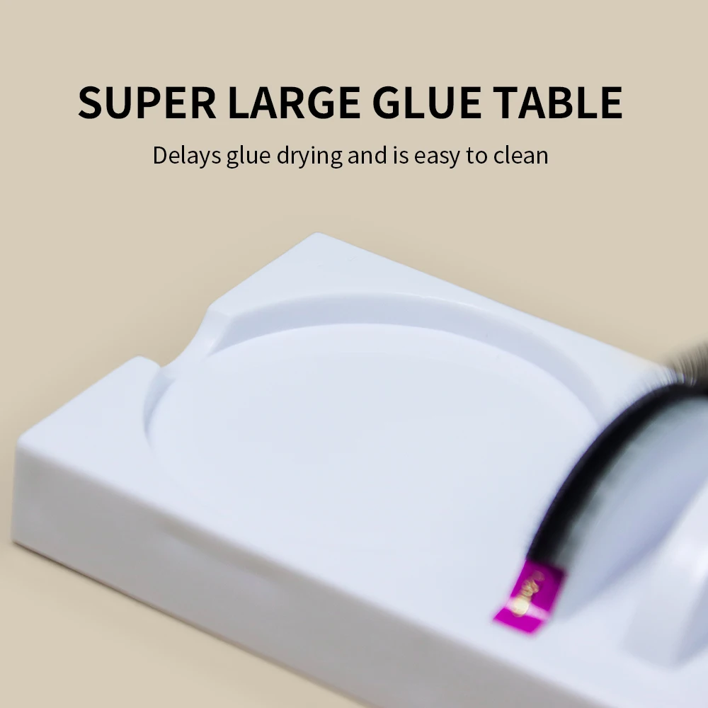 GLAMLASH Eyelashes Extension Individual Glue Pallet Put Lash And Jade Pad Lash Measure Pads Adhesive Glue Stand Holder