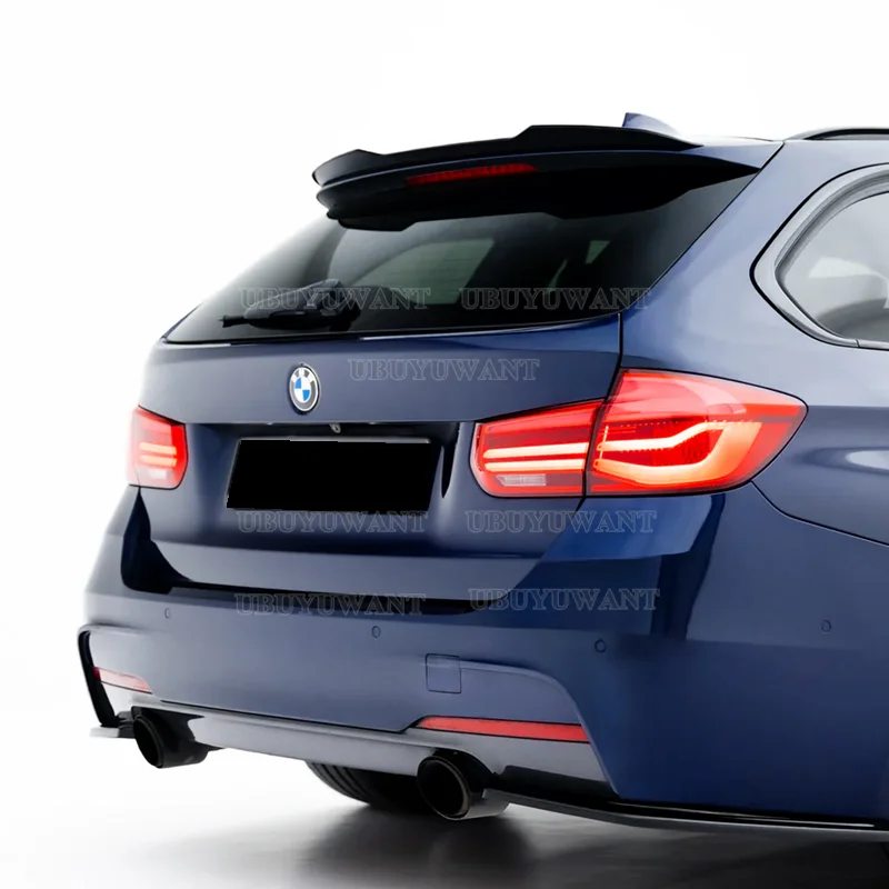 SPOILER EXTENSION for BMW 3 F31 M-PACK FACELIFT 3 Series Touring 2012-2018 ABS Plastic Car Tail Trunk Wing Universal