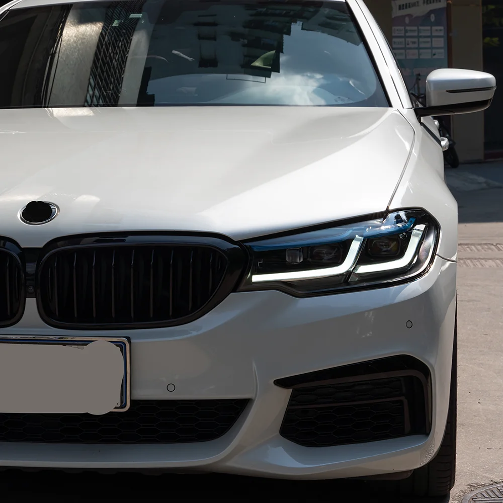 M5 Competition Style LED Laser Head Lamp For BMW 5 Series G30 G38 2017‑2020｜Plug & Play, No Bumper Change Front Headlight Assemb
