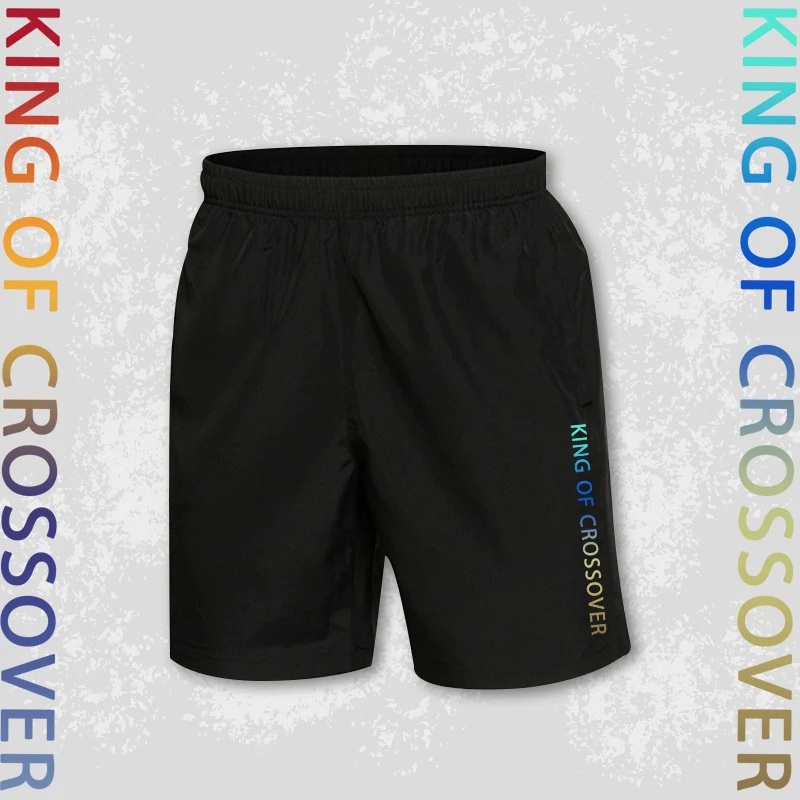 

Спортивные шорты King of Crossover для баскетбола: быстросохнущие, дышащие, модные, для фитнеса, из полиэфирного волокна, свободного кроя, длиной до колена