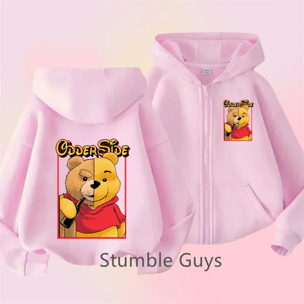 

Bear Kawaii толстовка на молнии детская одежда для девочек модная детская одежда для мальчиков