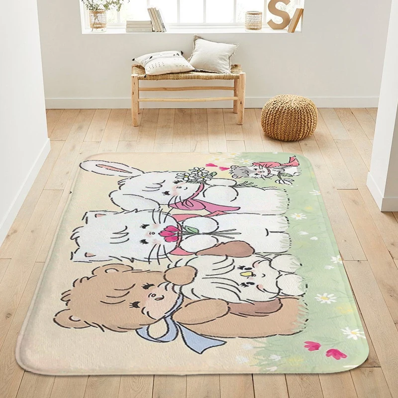 Room Floor Carpet Slip-resistant Mikko Cute Kitchen Interior Entrance Mat Hallway Balcony Waterproof Bathroom Rug Custom Doormat