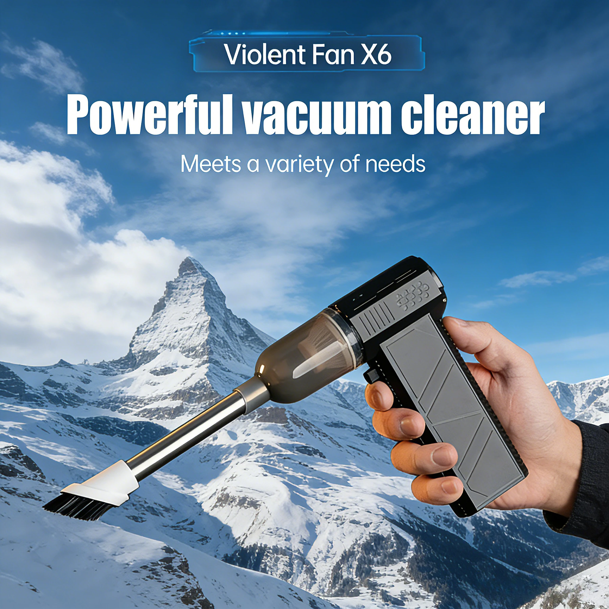 Peniup Udara Turbofan Berdaya Tinggi 130000RPM – Motor Tanpa Sikat |   Pembersih Genggam Kecepatan Variabel