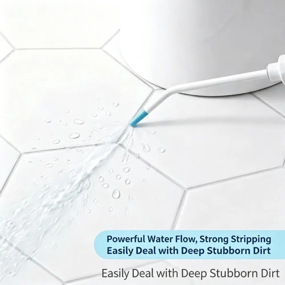Universal 1/2inch High Pressure Cleaning Nozzle Extended Curved Tube Plastic Toilet Cleaning Nozzle Concentrated Water Jet