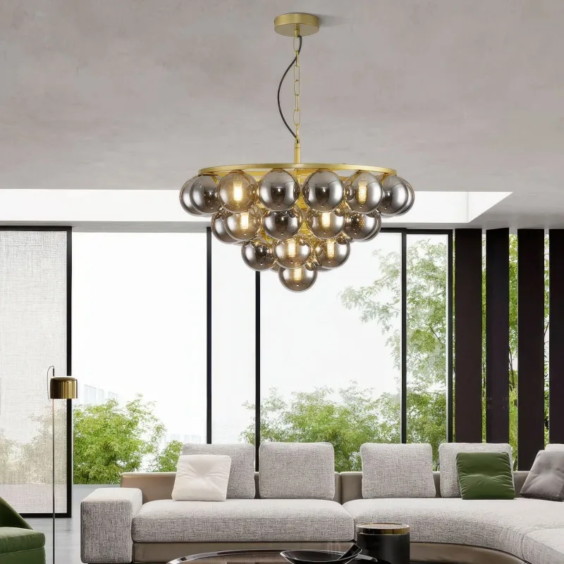 

New Bubble Glass Ball Pendant Lights Modern and Simple Bedroom Light Living Dining Room Lighting Home Decor Indoor Fixture