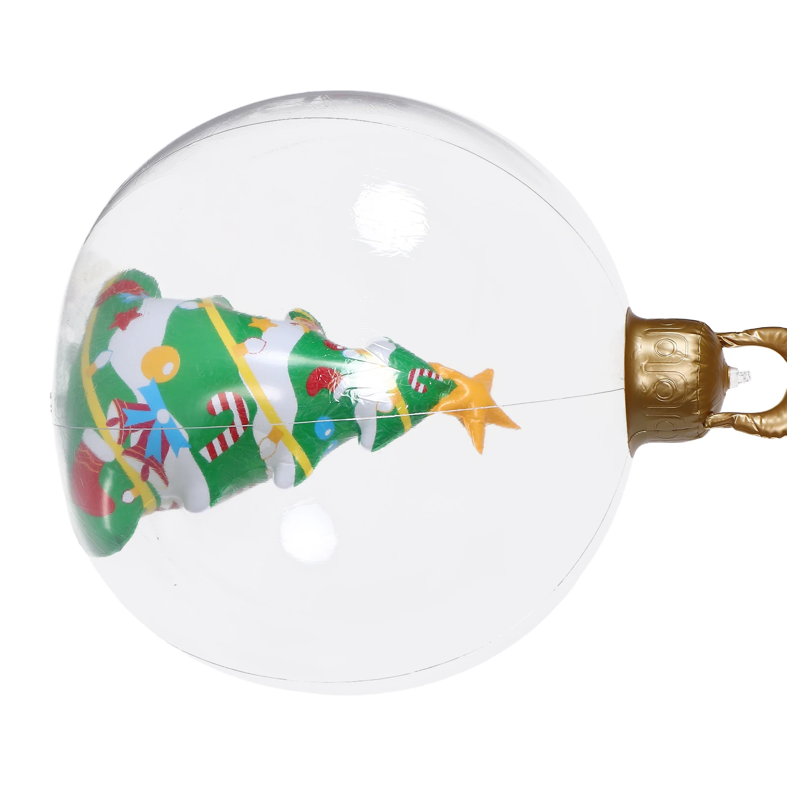 

3D Inflatable Christmas Ornament Giant Clear Ball for Outdoor Indoor Holiday Decor Lawn Garden Porch Front Door Inflatable Yard