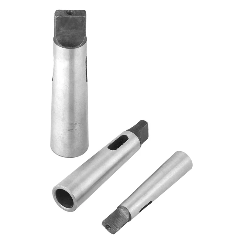 3 ชิ้น/เซ็ตลดเจาะแขน, mt1- Mt2 Mt2- Mt3 Mt3- Mt4 Morse Taper เจาะแขน Taper Adapter สําหรับเครื่องกลึงโลหะ
