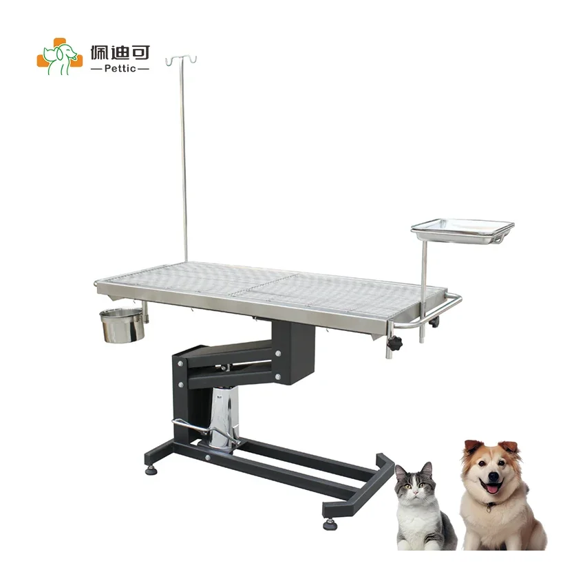 

PETTIC Animal Veterinary Vet Surgery Electric Hydraulic Lift Up and Down Operating Dissection Table