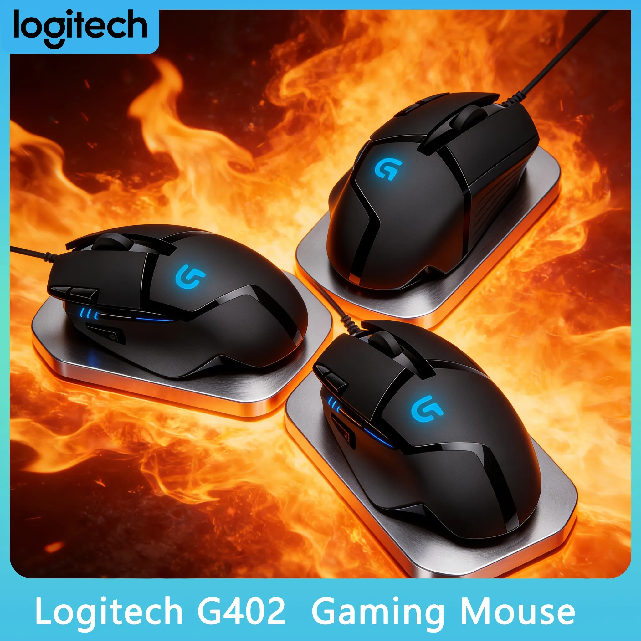 

Проводная мышь G402: отслеживание 500 IPS, никогда не теряйте цели в игре