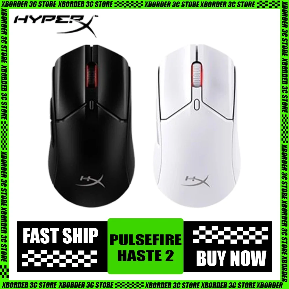 HyperX Pulsefire Haste 2 Mini Wireless Mouse 2.4G Bluetooth RGB E-sports Gaming Mouse Lightweight Ergonomics Pc Gamer Accessory