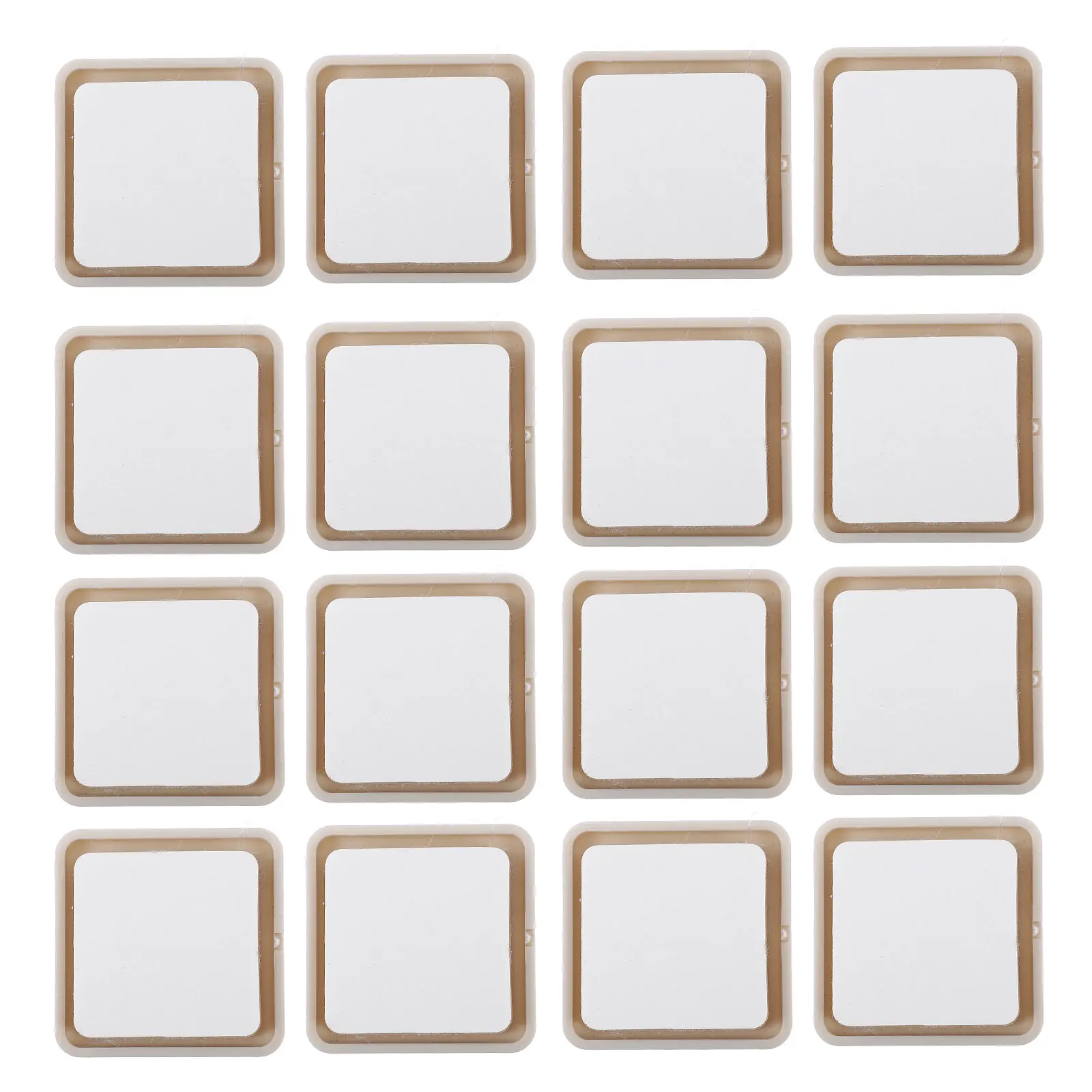 

16 Pcs Plastic Furniture Glide Anti Sliding Chair Slider Floor Protector Skid Pads Stick on Self Adhesive Moisture Proof