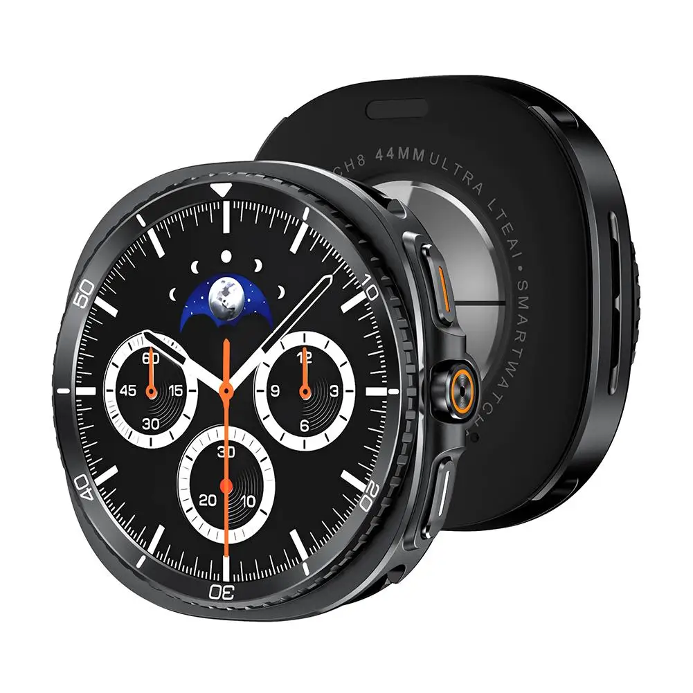 Metal Case For Samsung Watch 8 Ultra 47mm Case Full Coverage Protective Cover For Galaxy Watch 8 Hard Frame Watch Accessori X6C5