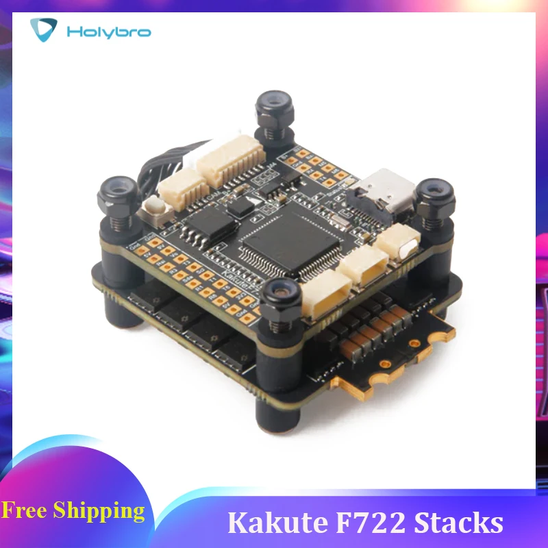 

Holybro Kakute F722 Stacks F722 Flight Controller With Tekko32 F4 4in1 50A/ 65A Metal ESC AM32 30.5x30.5mm 4-6S for RC FPV Drone