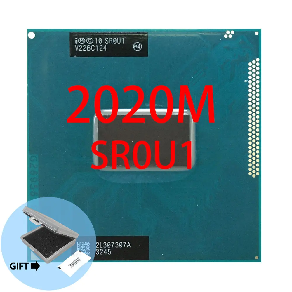 Procesador de cpu móvil Original Intel Pentium de doble núcleo, 2020M, 2,4 GHz, L3, 2M, Socket G2/rPGA988B, piezas deshilachadas SR0U1