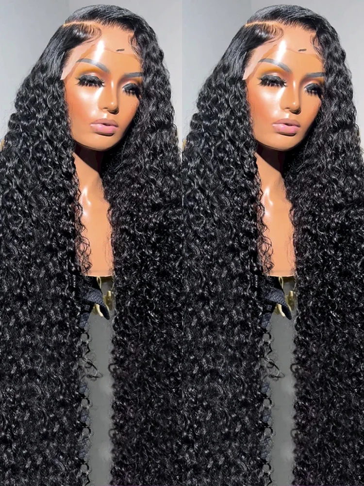 

30 Inch Deep Wave Frontal Wig Transparent 13x4 13x6 HD Lace Front Human Hair Wigs Curly Human Hair Lace Frontal Wigs For Women